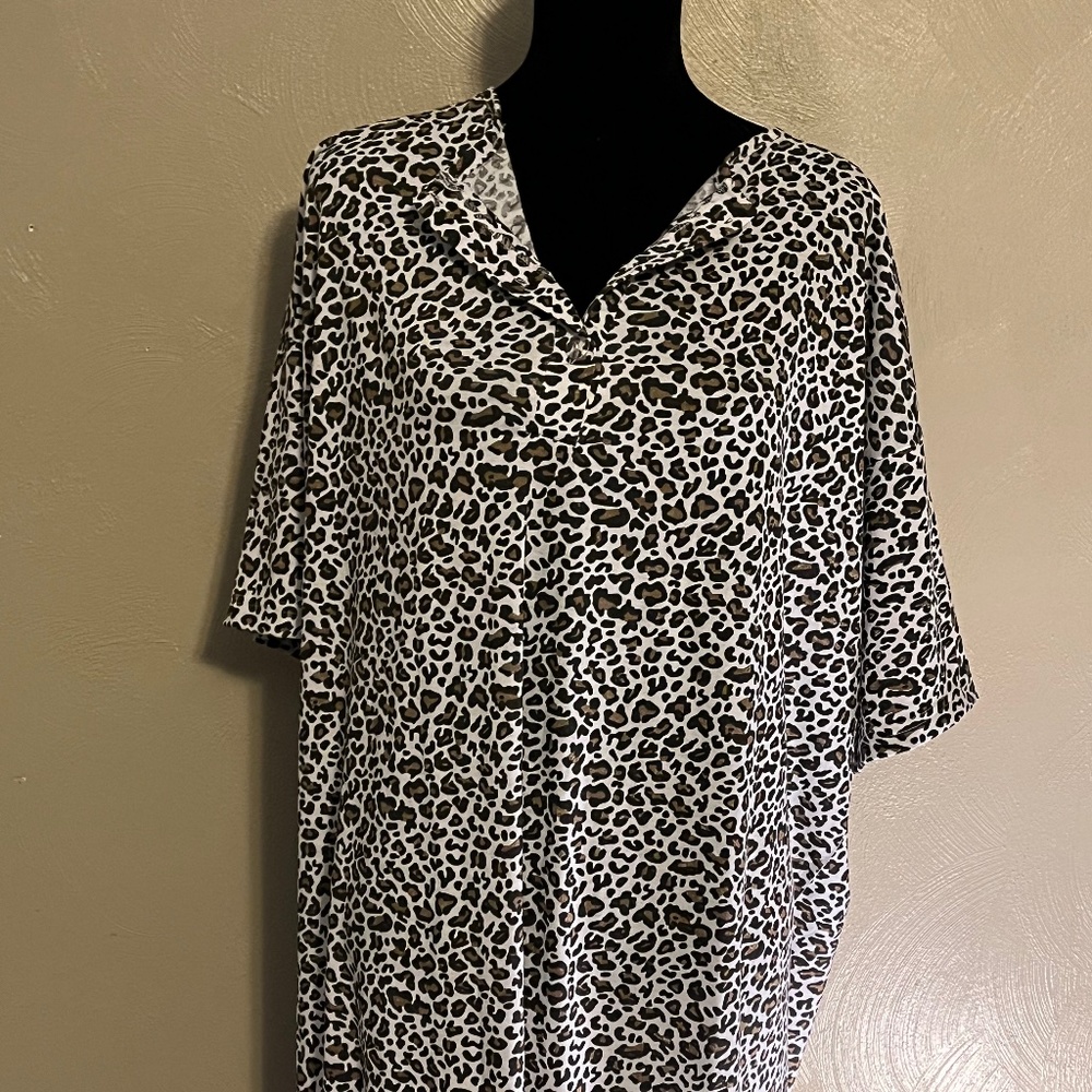 Leopard print lounge dress